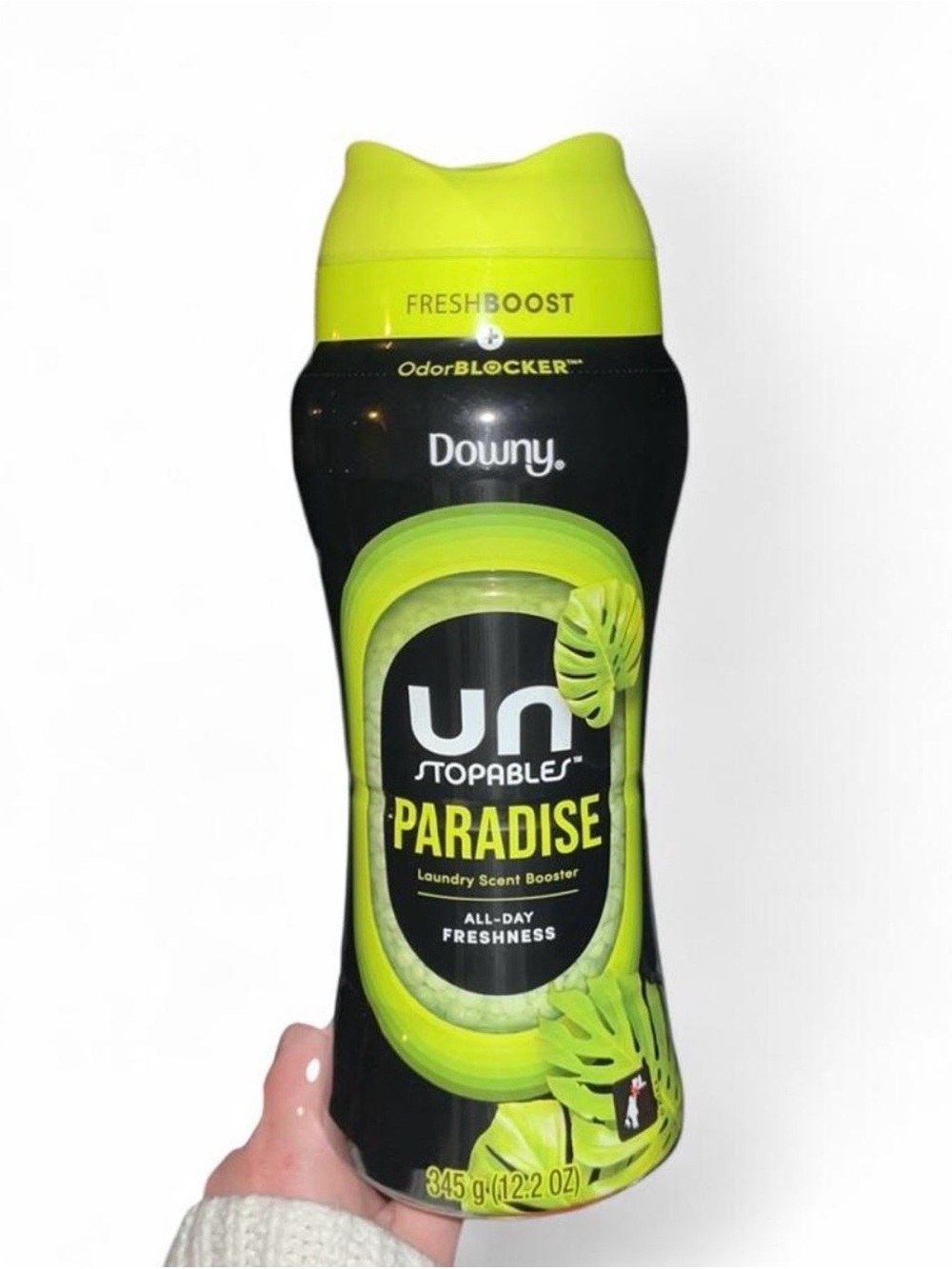 Downy Unstopables Paradise Laundry Scent Booster - Neon Yellow-Green